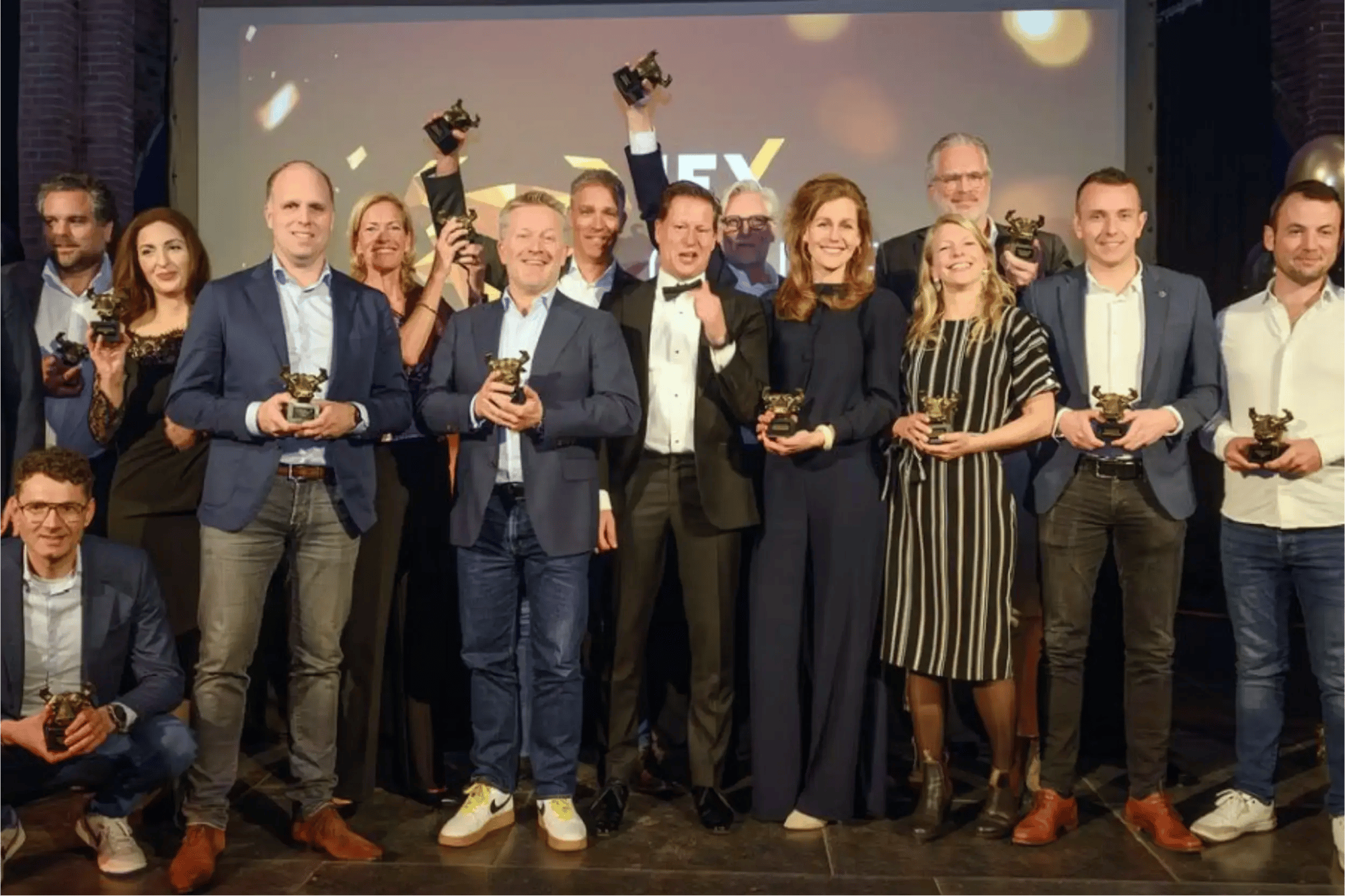 De 13 winnaars van de IEX Gouden Stier Awards